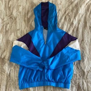 Color Block Windbreaker Jacket Size S